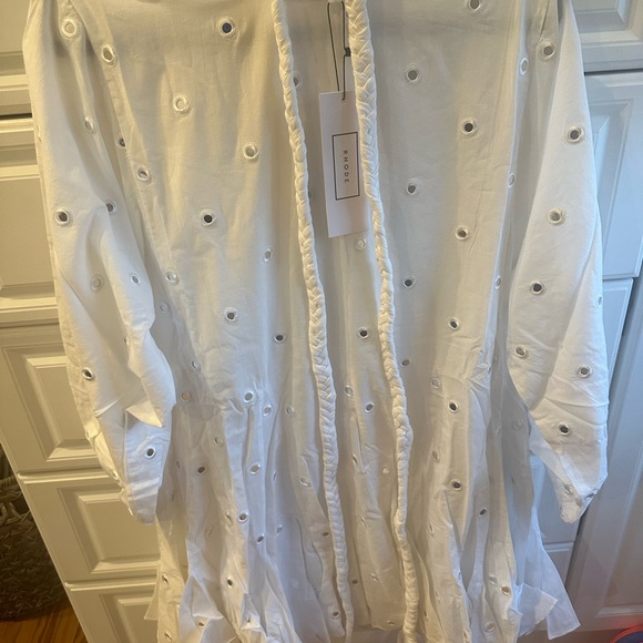 RHODE Ella Dress in White Mirror size Medium - Picture 4 of 5